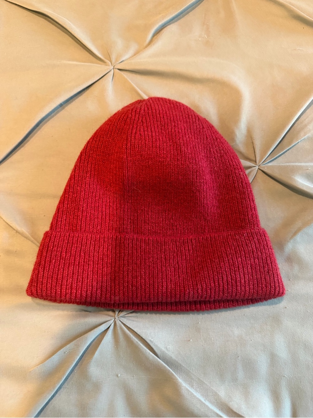 Classic Ribbed Beanie - Red